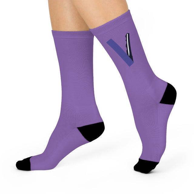 V Cushioned Crew Socks