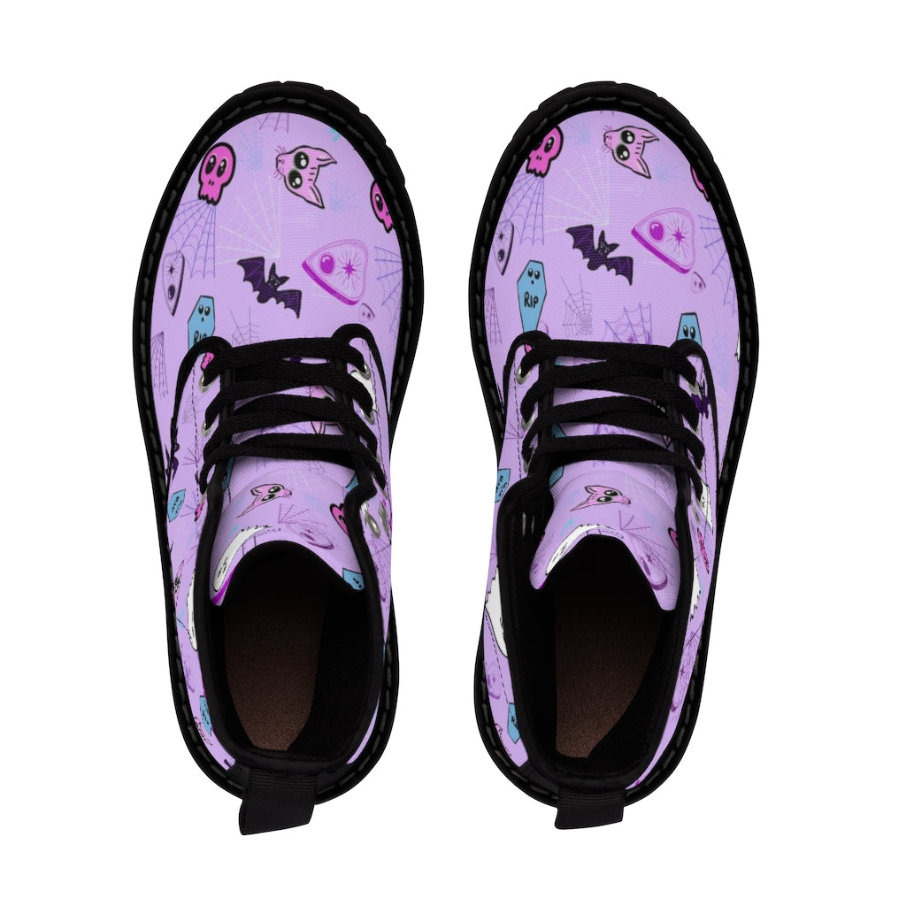 Spooky cute Women's Canvas Boots