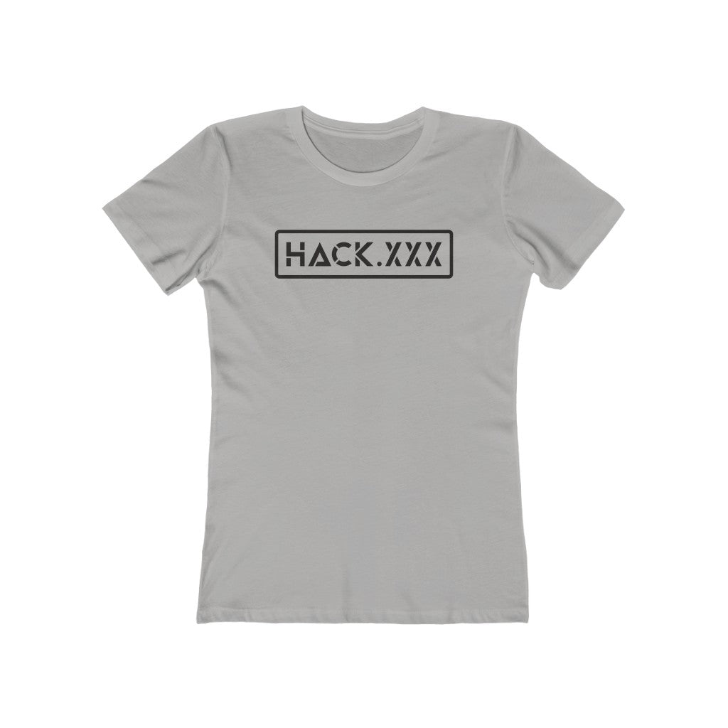 HACK.XXX (Women's Tee - Black Text)