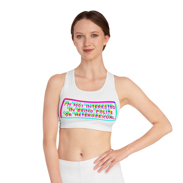 Impolite And Gay Sports Bra