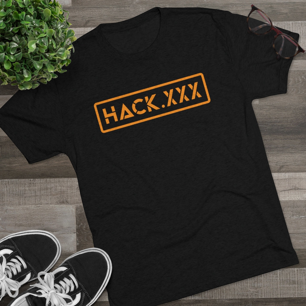 HACK.XXX (Men's Tri-Blend Crew Tee)