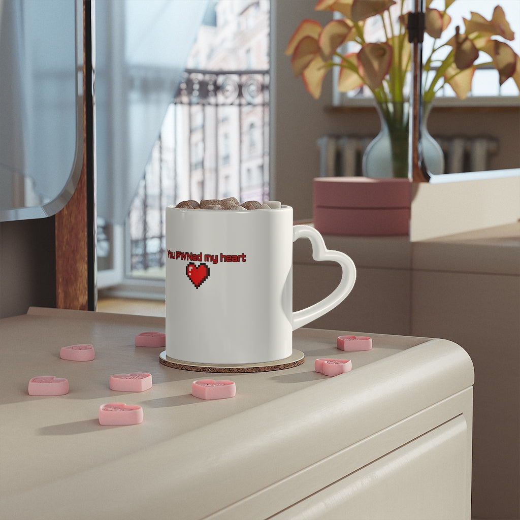 Heart-Shaped Pwned Mug