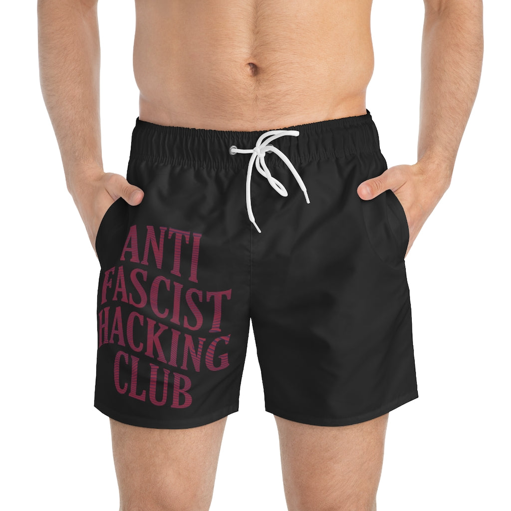 Antifascist hacker Swim Trunks