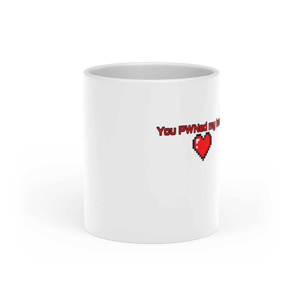 Heart-Shaped Pwned Mug