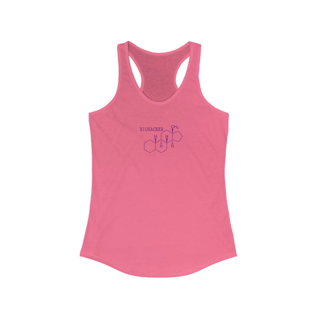 Estrogen bio hacker Women's Ideal Racerback Tank