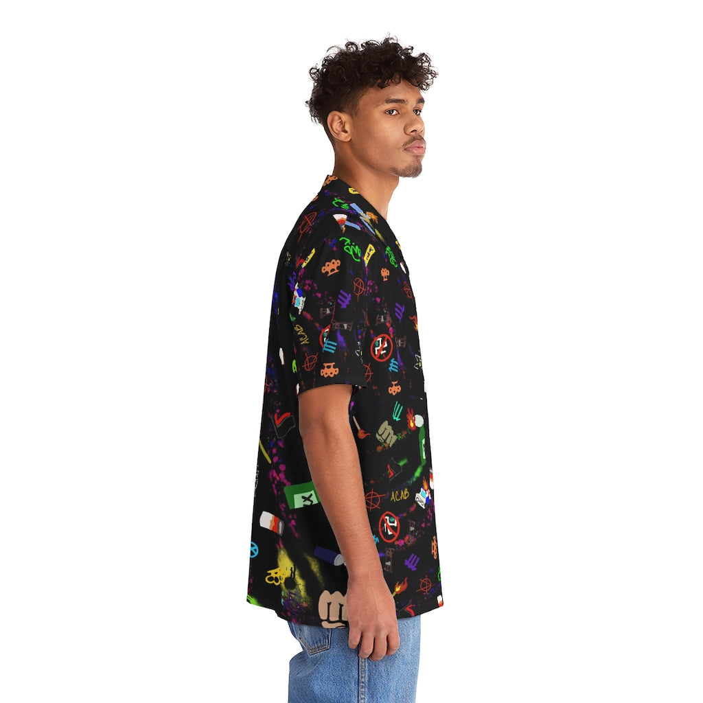 ANTIFAshion Men's Hawaiian Shirt (AOP)