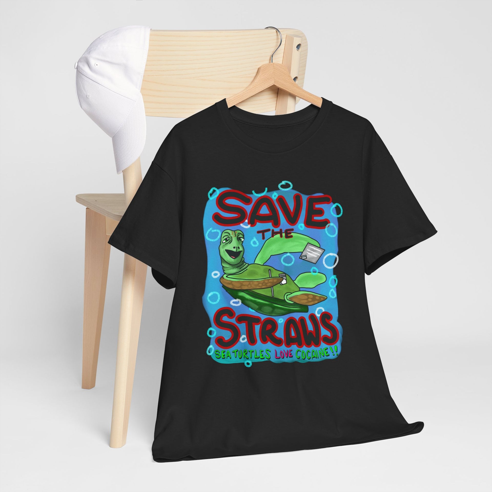 Save the straws Unisex Heavy Cotton Tee