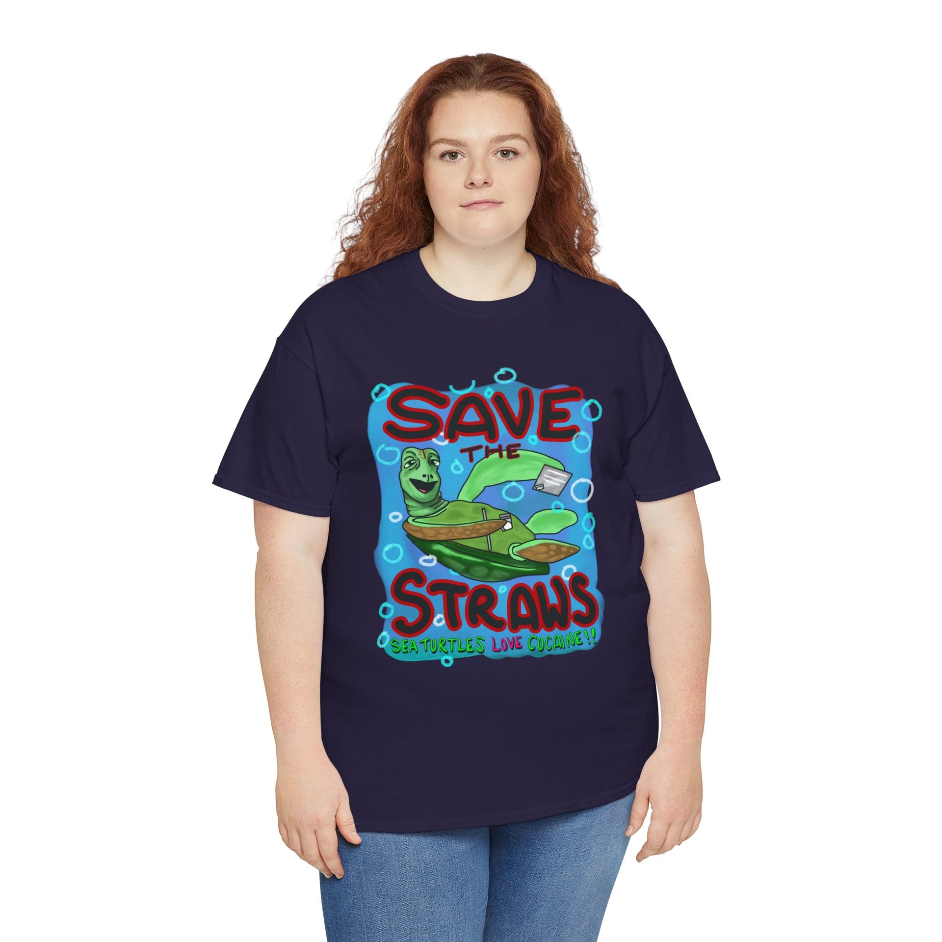 Save the straws Unisex Heavy Cotton Tee