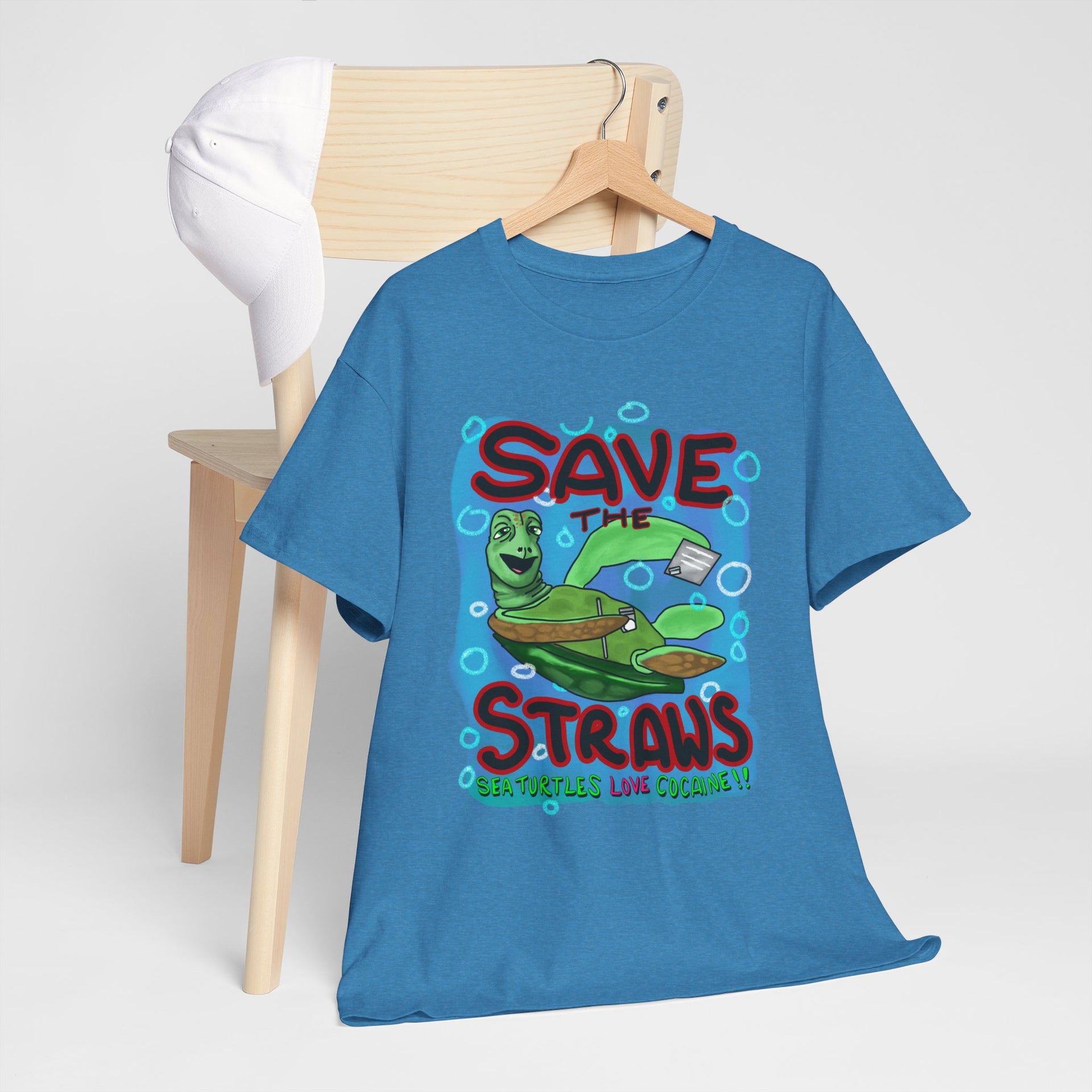 Save the straws Unisex Heavy Cotton Tee