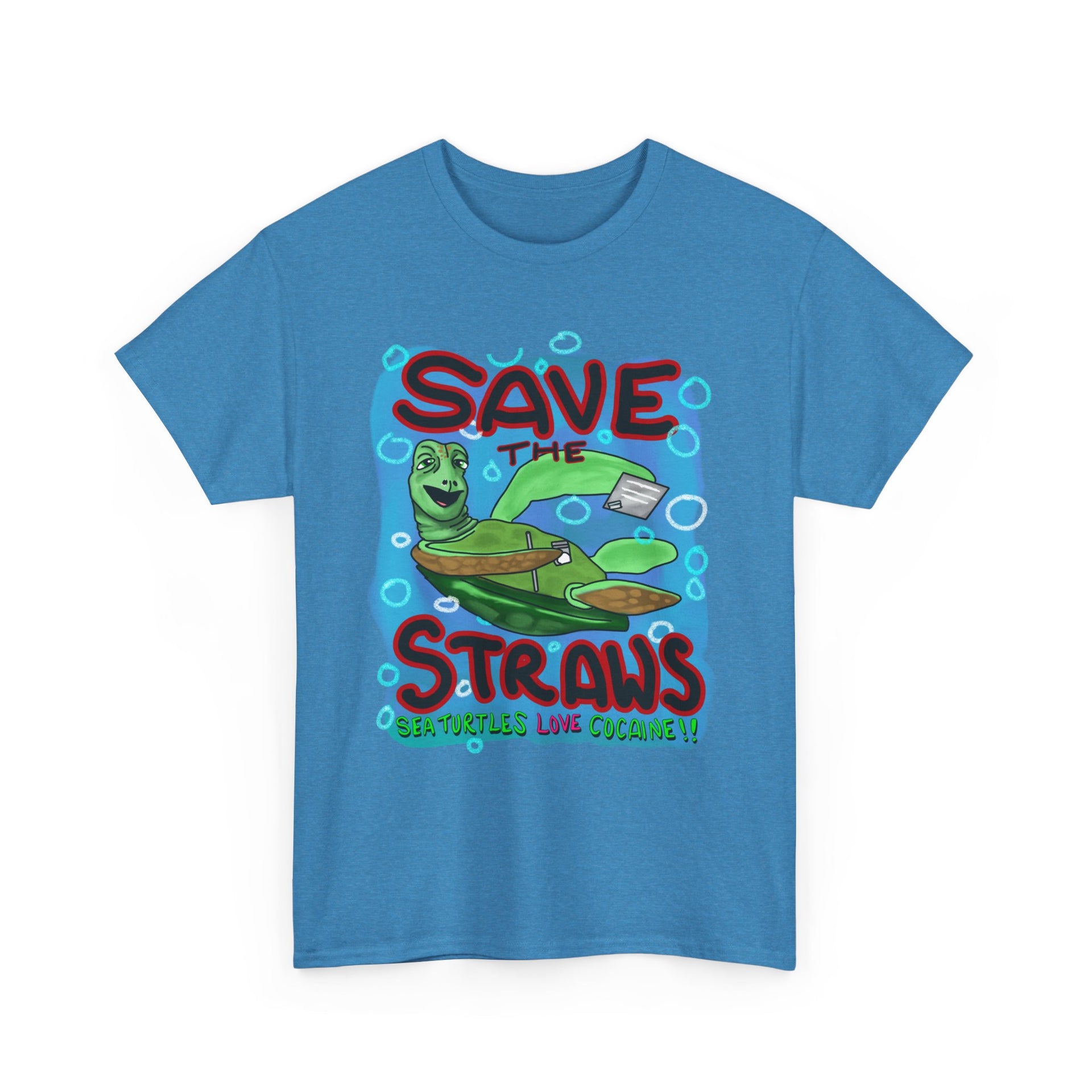 Save the straws Unisex Heavy Cotton Tee