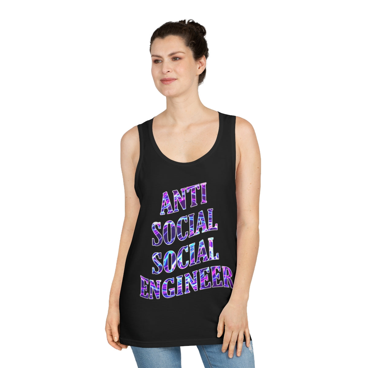 Antisocial Social Engineer Unisex Softstyle™ Tank Top