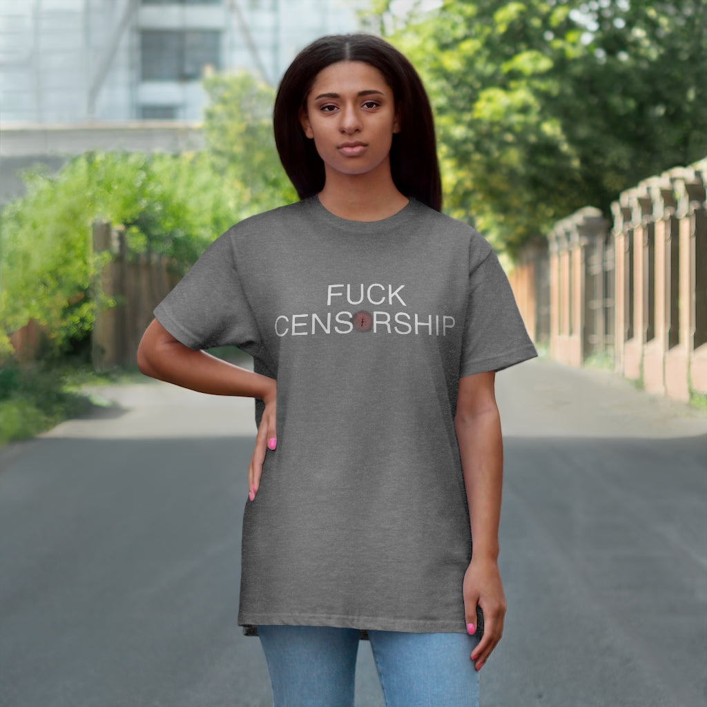 Stop Censoring Buttholes Single Jersey T-shirt