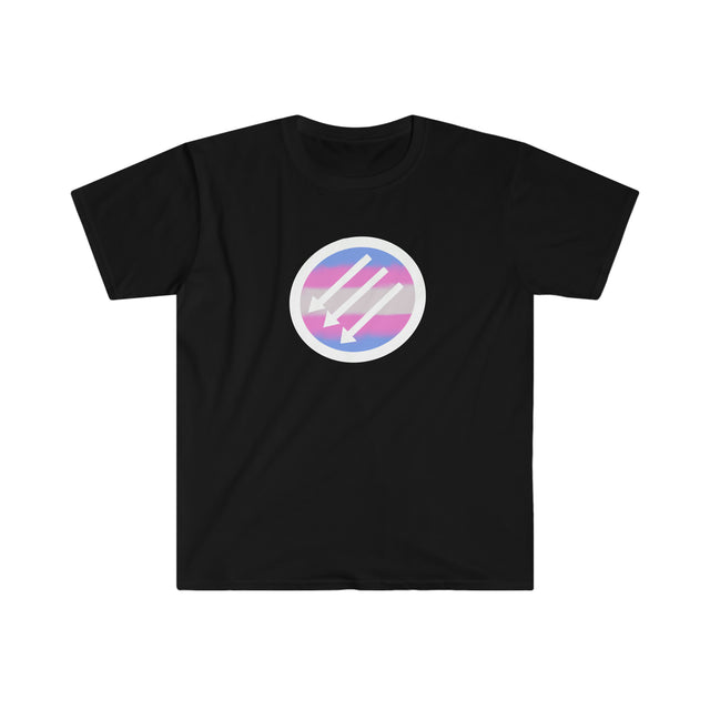 Trans Antifascist genderless Softstyle T-Shirt