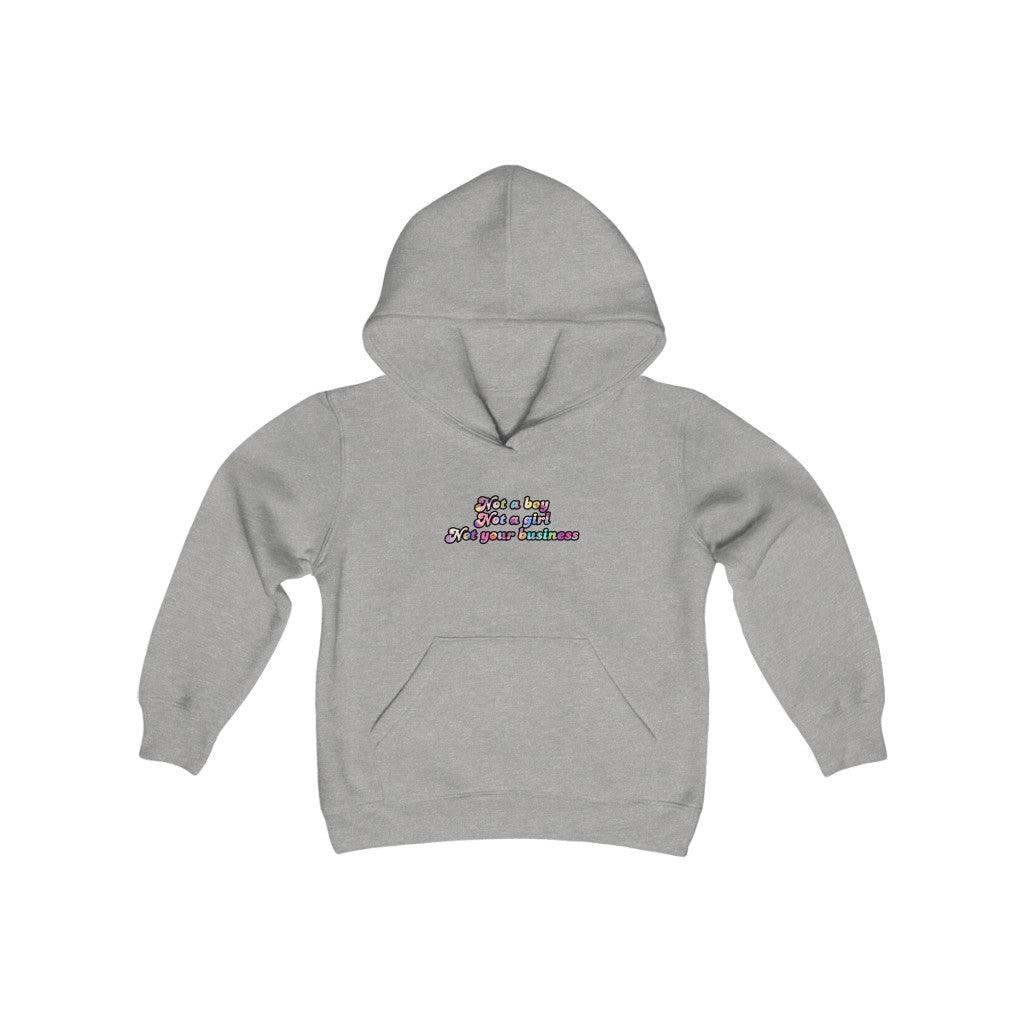Not your business Youth Heavy Blend Hooded Sweatshirt